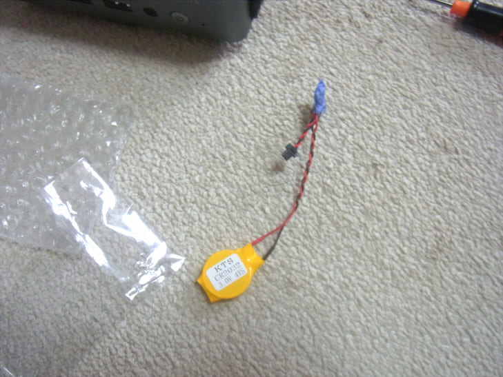 改造後のCMOS電池